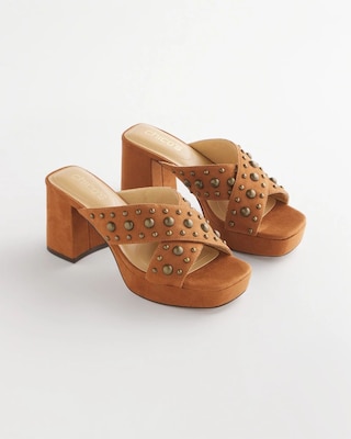 Ameri アメリ STUDS WOOD HEEL アメリヴィンテージ STUDS WOOD HEEL BABOOS 【公式通販】